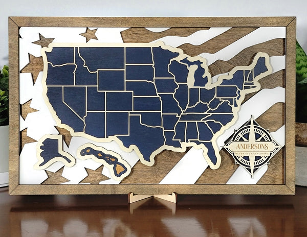 USA Travel Map Puzzle