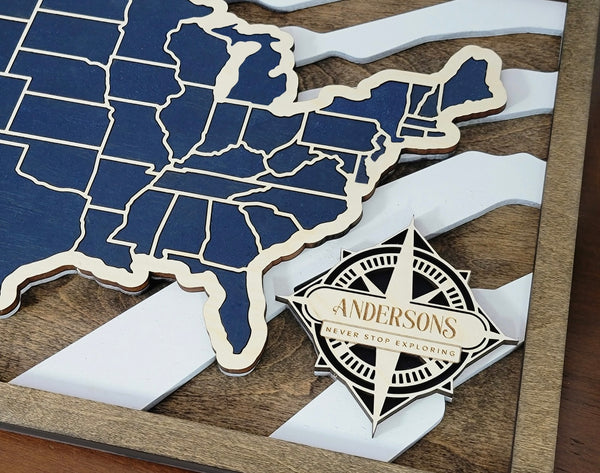 USA Travel Map Puzzle