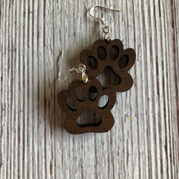 Dog Paw Earrings