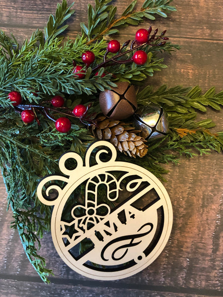 Personalized Round Holiday Ornaments