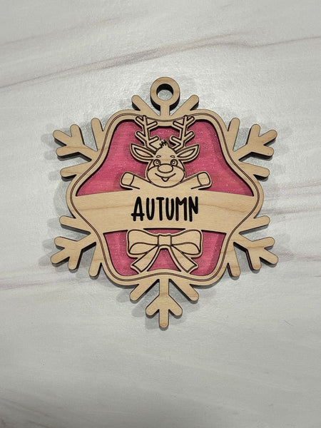 Personalized Snowflake Ornaments