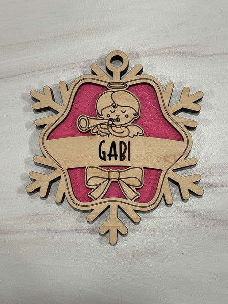 Personalized Snowflake Ornaments