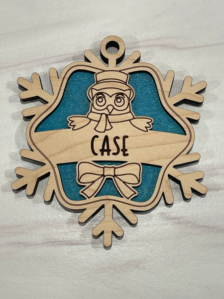 Personalized Snowflake Ornaments
