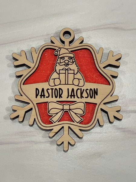 Personalized Snowflake Ornaments