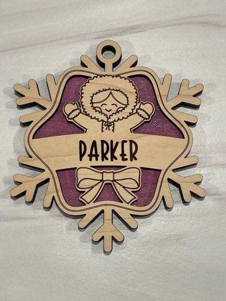 Personalized Snowflake Ornaments