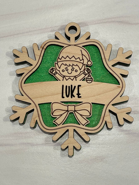 Personalized Snowflake Ornaments