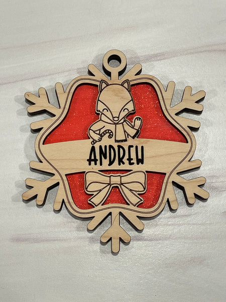 Personalized Snowflake Ornaments