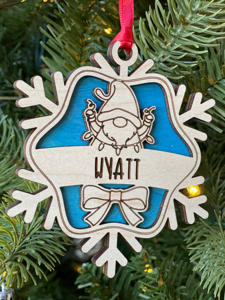 Personalized Snowflake Ornaments