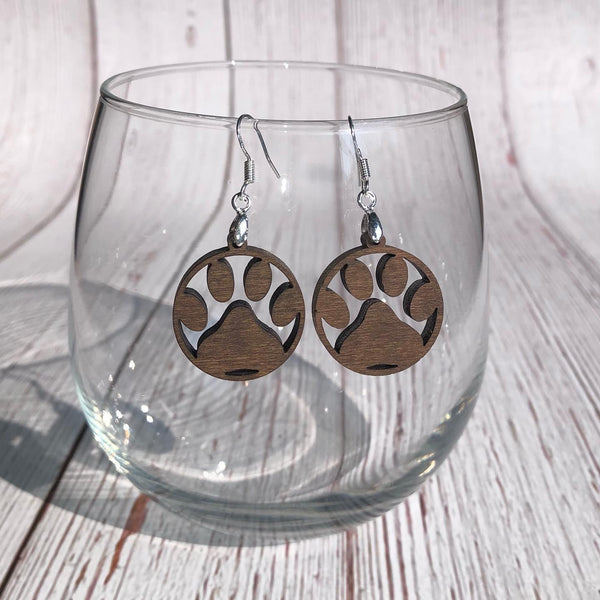 Dog Paw Earrings