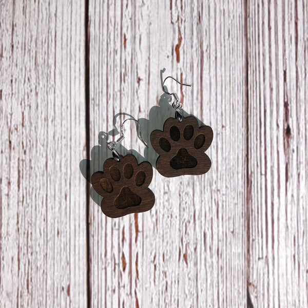 Dog Paw Earrings