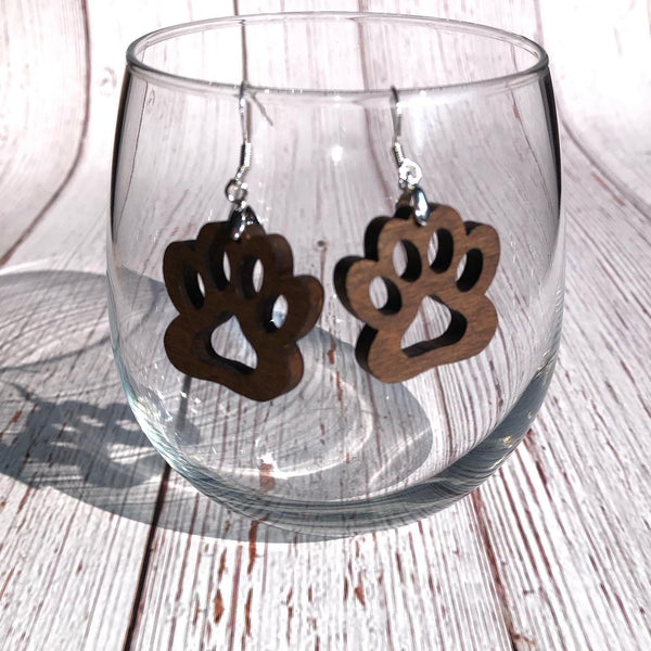 Dog Paw Earrings