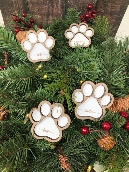 Paw Print Ornament