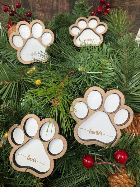 Paw Print Ornament
