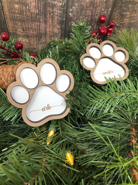 Paw Print Ornament