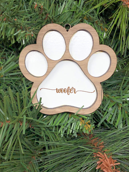 Paw Print Ornament