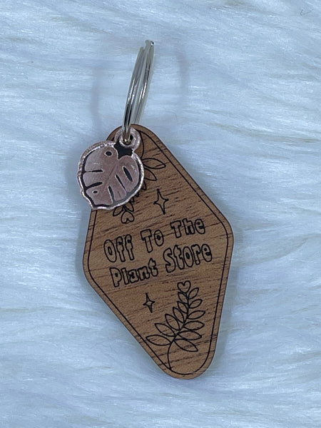 Plant lover keychain