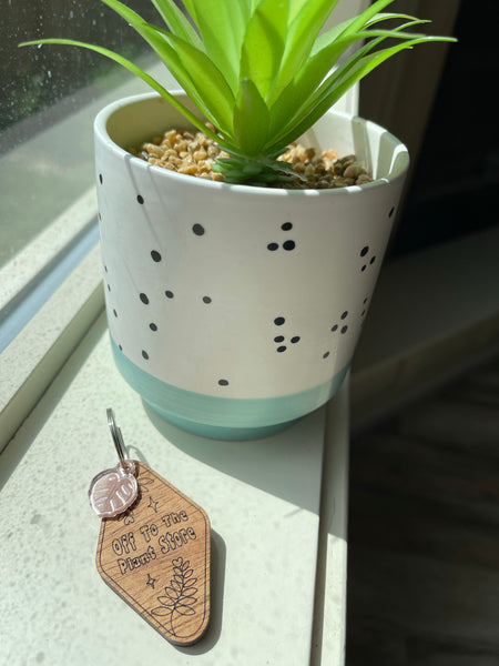 Plant lover keychain