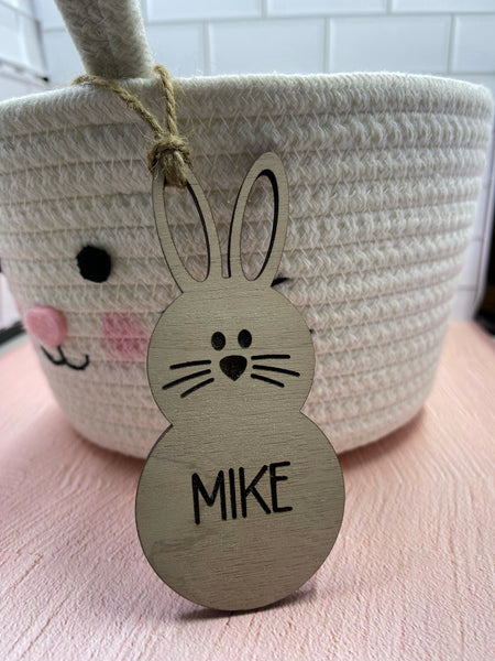 Personalized Easter Bunny Basket Tag