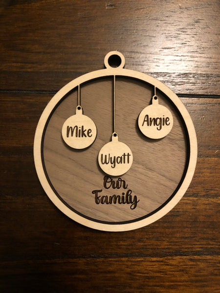 Personalized Family Ornament
