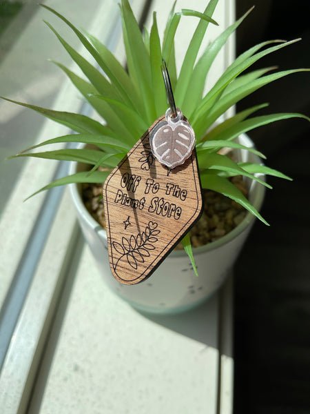 Plant lover keychain