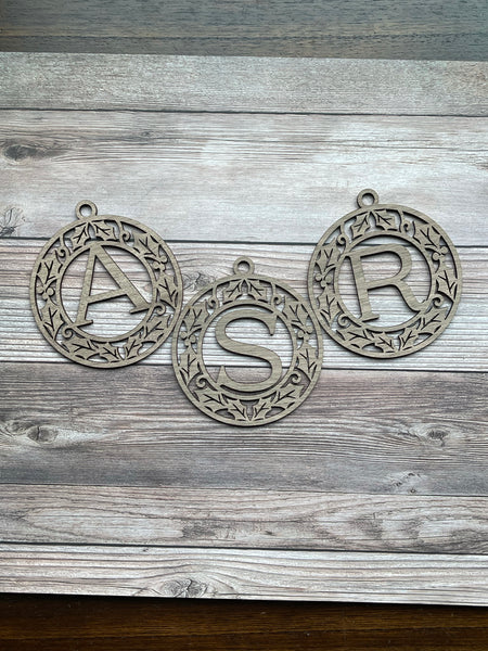 Alphabet Holiday Ornaments