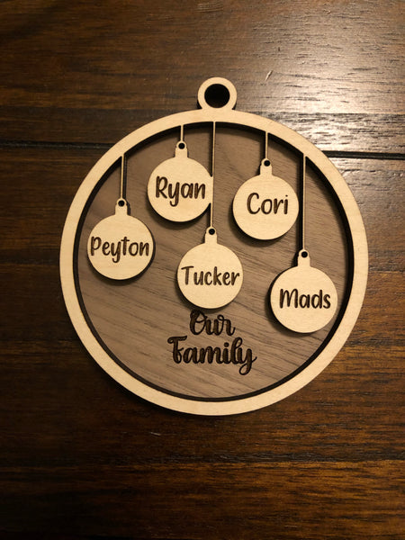 Personalized Family Ornament