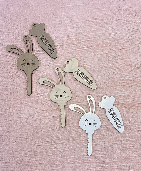 Personalized Easter Bunny Key - Floppy Ears