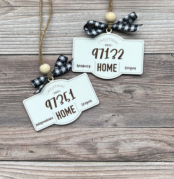 Zip Code Ornaments