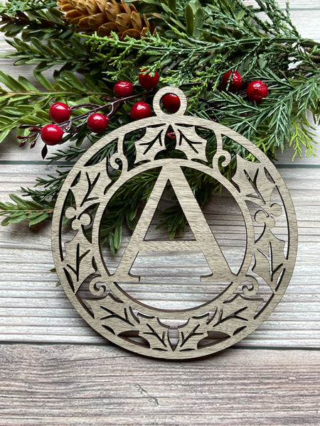 Alphabet Holiday Ornaments