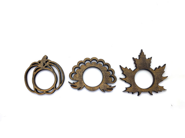 Thanksgiving napkin rings (set of 3)