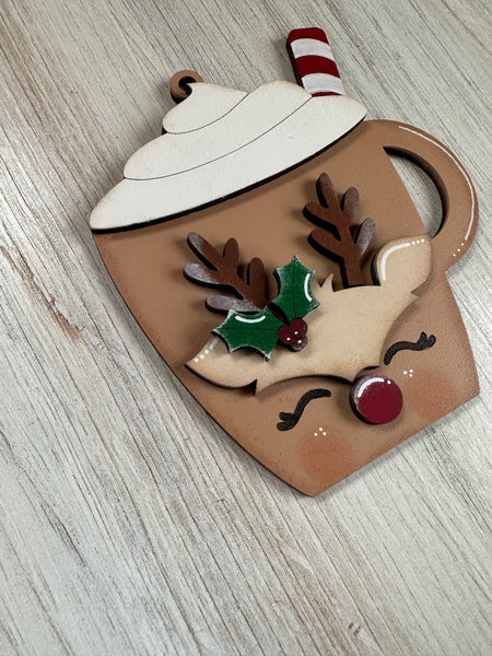 Reindeer Hot Cocoa Ornament