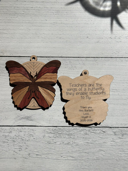 Handcrafted Butterfly Ornament/Car Charm