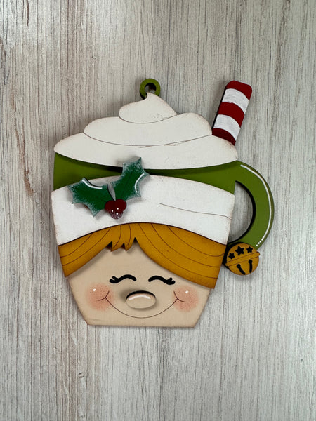 Elf Hot Cocoa Ornament