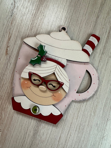 Mrs. Claus Hot Cocoa Ornament