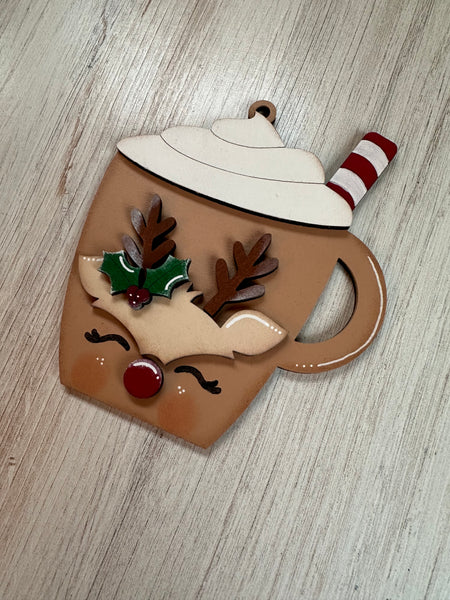 Reindeer Hot Cocoa Ornament