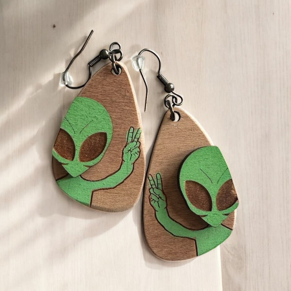 Alien Earrings