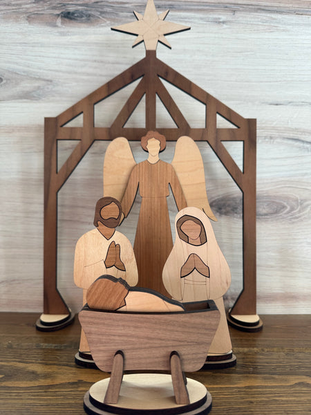 Large Heirloom Nativity Set