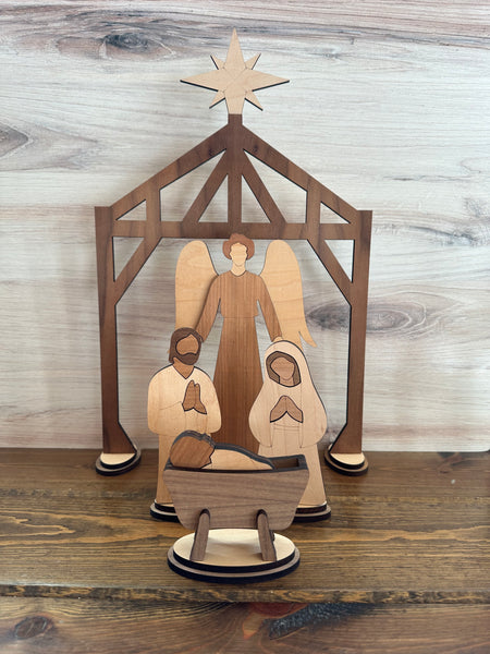 Large Heirloom Nativity Set