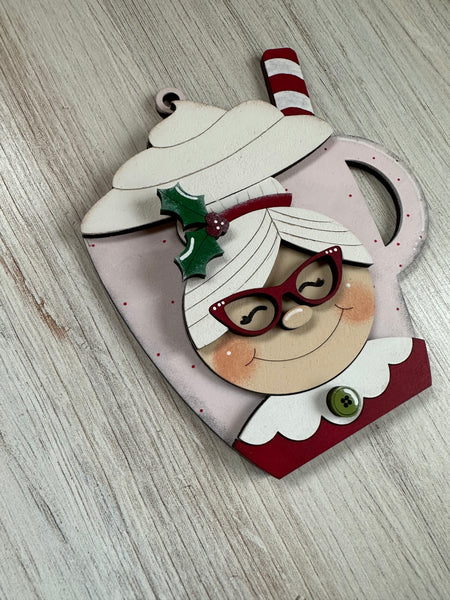 Mrs. Claus Hot Cocoa Ornament