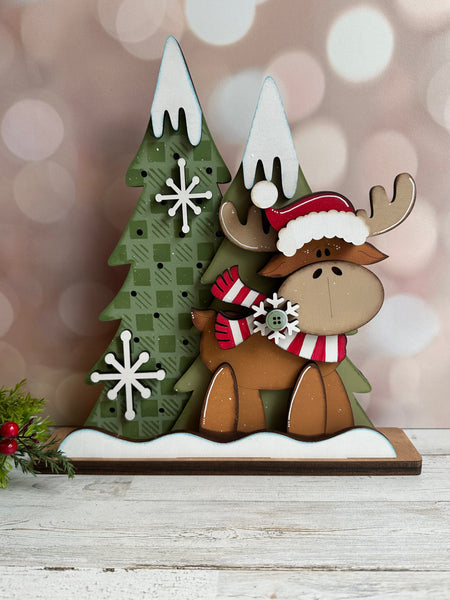 Lighted Standing Moose