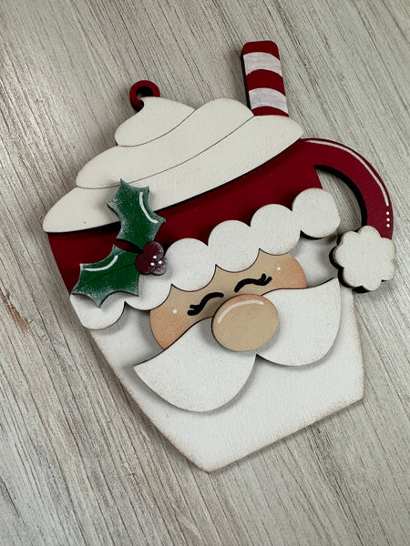 Santa Hot Cocoa Ornament