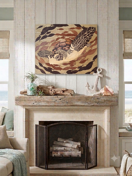 Sea Turtle Wood Art
