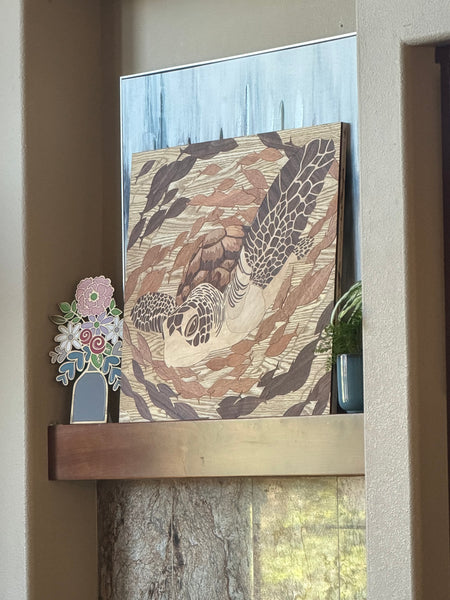 Sea Turtle Wood Art