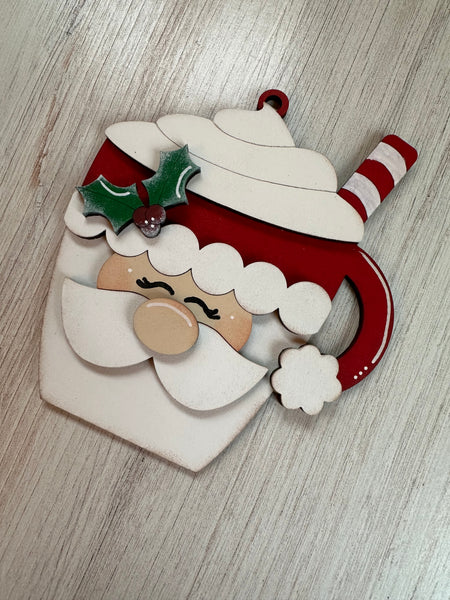 Santa Hot Cocoa Ornament