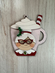 Mrs. Claus Hot Cocoa Ornament