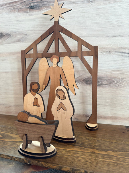 Large Heirloom Nativity Set