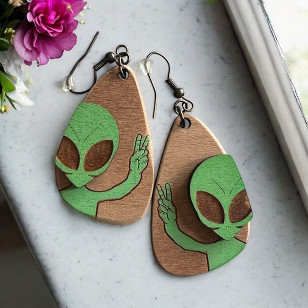Alien Earrings