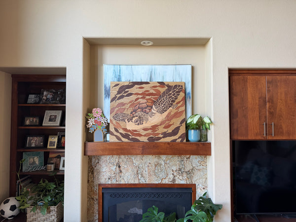 Sea Turtle Wood Art
