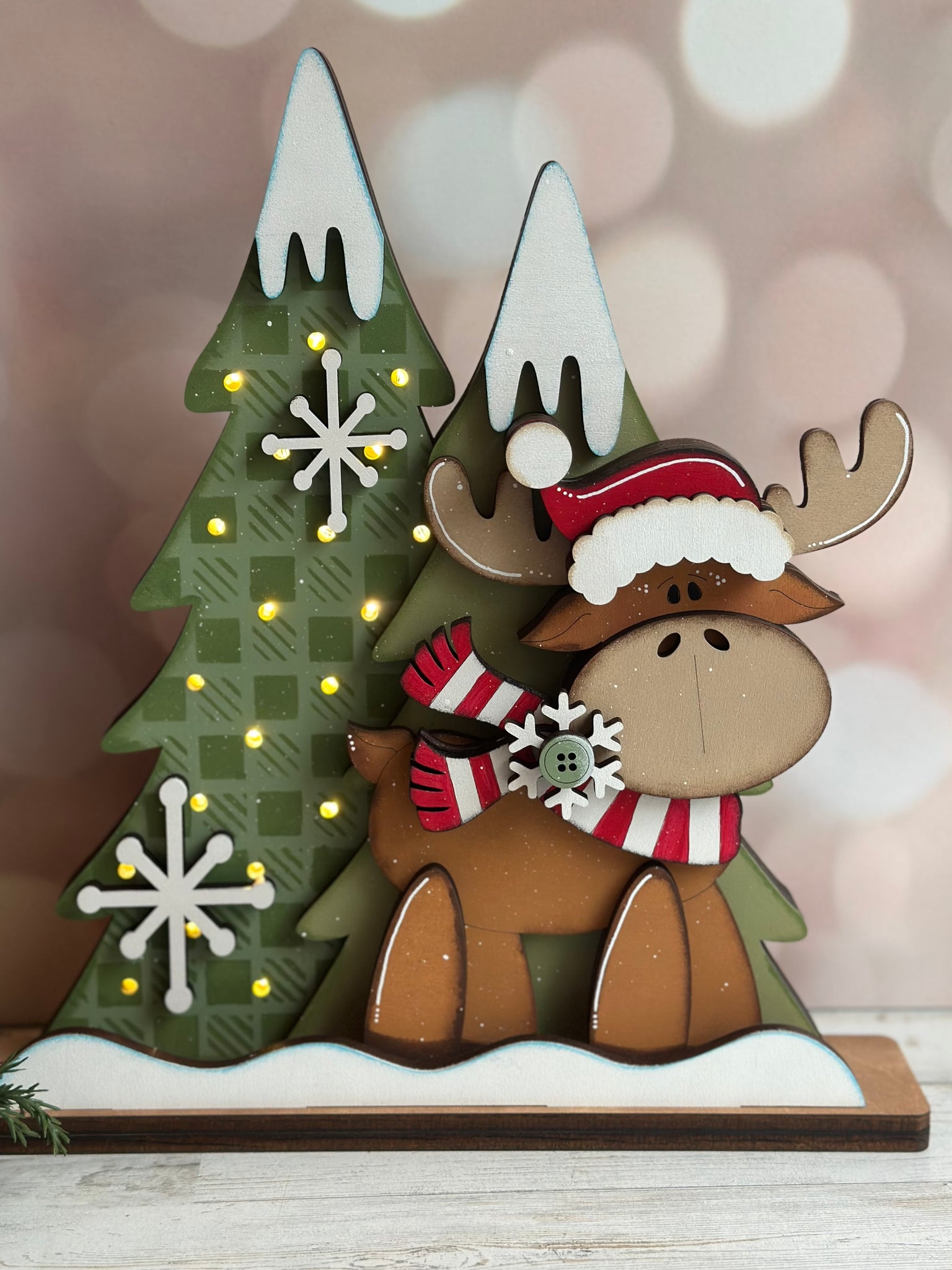 Lighted Standing Moose