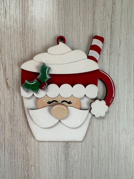 Santa Hot Cocoa Ornament